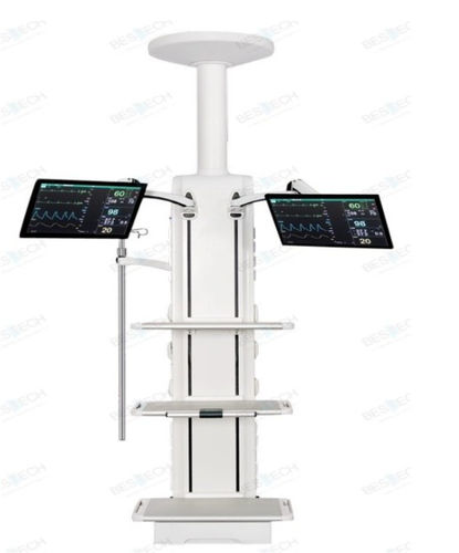 Colonnina di distribuzione a soffitto - BT-26-RC - Bestech Technologies Co., Ltd - per terapia intensiva / per sala operatoria / con ripiani