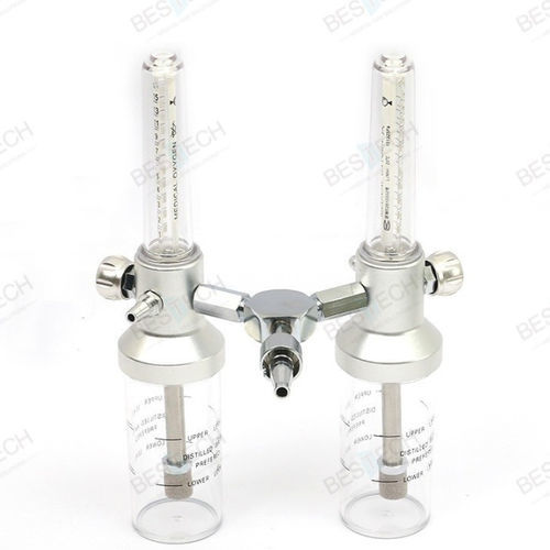Flussometro doppio - BT-70-D - Bestech Technologies Co., Ltd - di ossigeno / per ospedali / con umidificatore