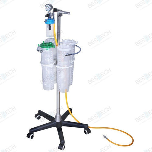 Aspiratore chirurgico pneumatico - BT-71-2XY - Bestech Technologies Co., Ltd - con rotelle