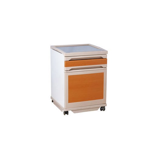 Comodino con rotelle - BC-05 - BEWATEC Medical Equipment Co., Ltd - con armadietto / con cassetti