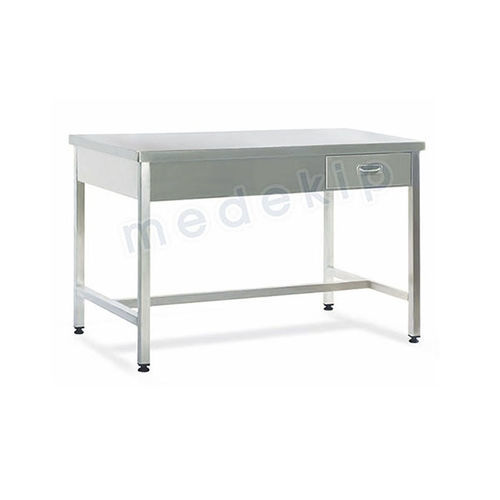 Tavolo di confezionamento di strumenti medici e chirurgici - MED 1160 – 1161 - Medekip Medical - rettangolare / con cassetti