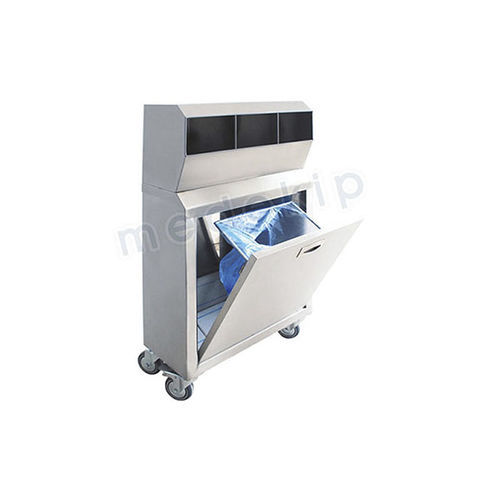 Armadio contenitore - MED 1300 - 1303 - Medekip Medical - con sportello / con rotelle / con asta appendiabiti