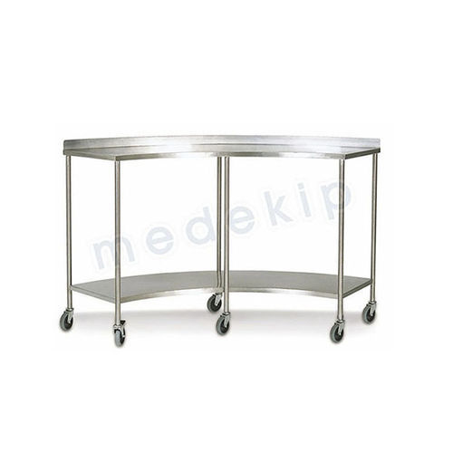 Tavolo da lavoro - MED 1310 - 1312 - Medekip Medical - semicircolare / in acciaio inossidabile
