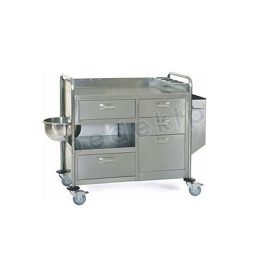 Carrello per medicazione - MED 1260 - 1262 - Medekip Medical - medico / per uso generale / con cestello per rifiuti