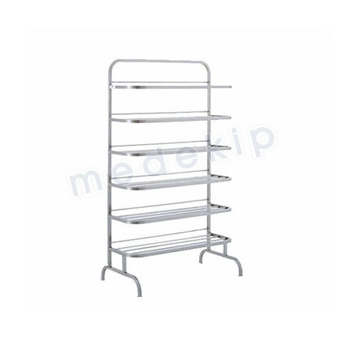 Carrello medico - MED 1245 - 1246 - Medekip Medical - per uso generale / in acciaio inossidabile / con ripiano