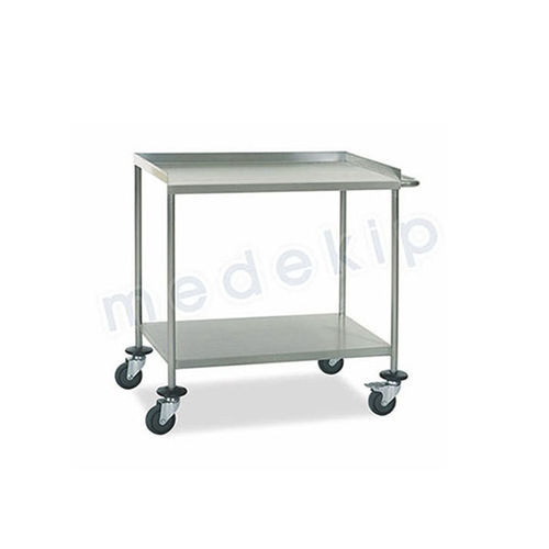 Tavolo da laboratorio - MED 1230 - 1233 - Medekip Medical - rettangolare / in acciaio inossidabile / su rotelle