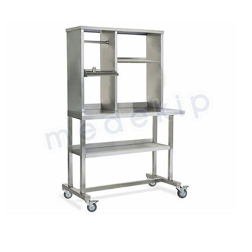 Tavolo di confezionamento di strumenti medici e chirurgici - MED 1164 – 1165 - Medekip Medical - rettangolare / in acciaio inossidabile