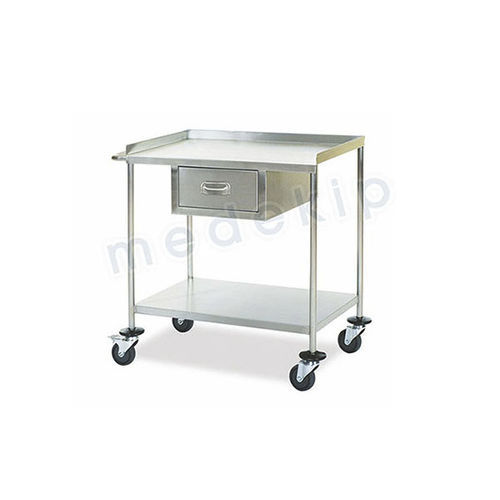 Tavolo da lavoro - MED 1175 - 1178 - Medekip Medical - rettangolare / su rotelle / con cassetti