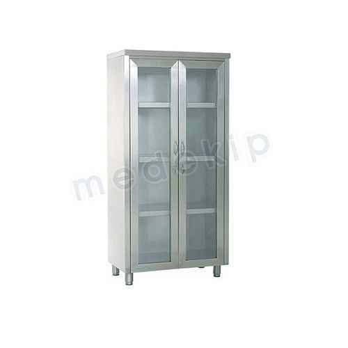 Armadio per sala operatoria - MED 1135 - 1136 - Medekip Medical - con ripiano / in acciaio inossidabile / grigio