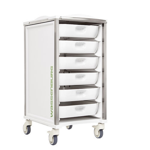 Carrello medico - Wassenburg Medical Inc - per endoscopio / di trasporto / in acciaio inossidabile