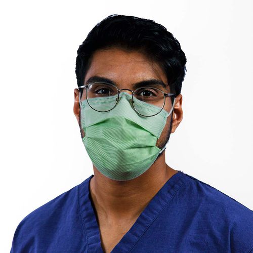 Mascherina procedurale in polipropilene - IS8RM02P - ISOL8 Healthcare - senza lattice / a tre strati / monouso