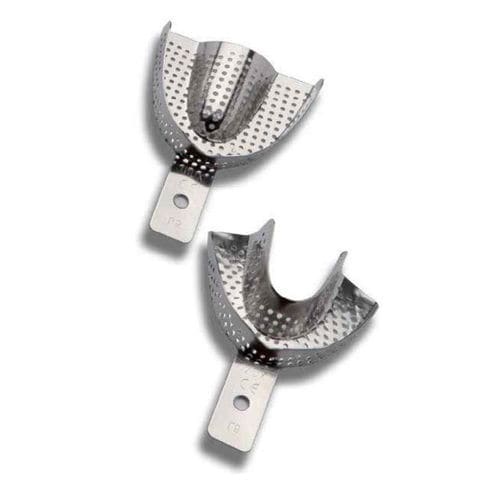 Cucchiaio d'impronta dentale per protesi parziale - TD0 series - DENTAL MARKET s.r.l. - perforato