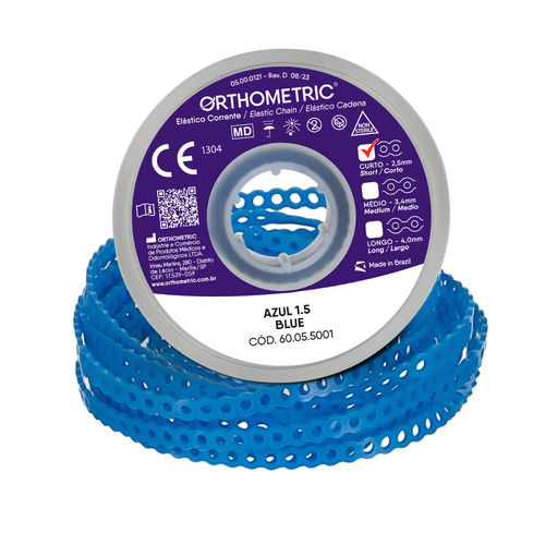 Elastico ortodontico catena - 60.05 series - Orthometric Industria e Comercio de Produtos Medicos e Odontologicos Ltda.