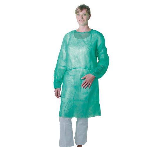 Camice ospedaliero unisex - 5130 - Unigloves - in polipropilene / verde