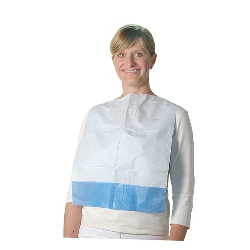 Bavaglio medico riutilizzabile - 580-600 - Unigloves - per adulto / blu / bianco