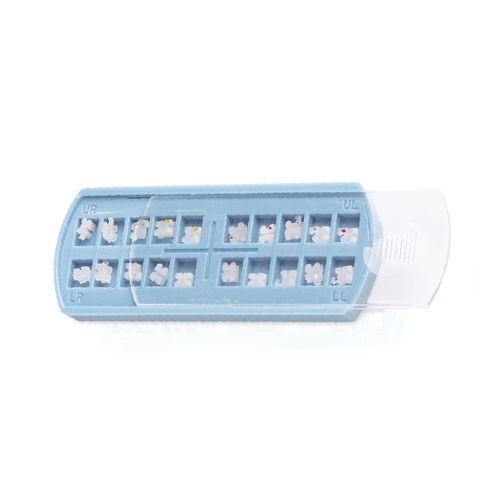 Bracket ortodontici in ceramica - Uni- Clear Pro - Bondent GmbH - trasparente / monocristallino