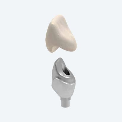 Pilastro dentale per impianto CAD CAM - NEW ANCORVIS S.r.l - conico / in zircone / interno