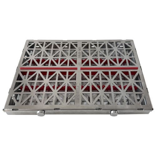Cassetta di sterilizzazione per strumenti odontoiatrici - OR-9781 - Sheroski Sverige - perforata / in acciaio inossidabile / autoclavabile