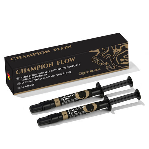 Materiale odontoiatrico in composito - CHAMPION FLOW - Queen Dental GmbH - per ricostruzione dentale / bianco / opaco