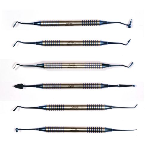 Ablatore di tartaro doppio - Orvosi instruments - per ricostruzione dentale / in acciaio inossidabile / set completo