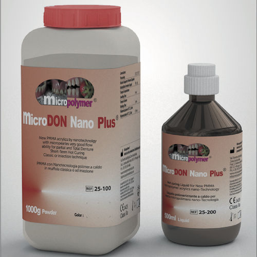 Materiale odontoiatrico in acrilico - microDon Nano Plus ®  - megadental italia - in resina / per protesi dentarie / per fabbricazione di dentiere