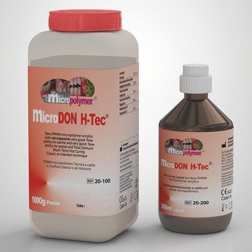 Materiale odontoiatrico in acrilico - microDon Hot H-Tec ® - megadental italia - in resina / per protesi dentarie / per fabbricazione di dentiere
