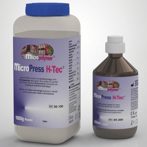Materiale odontoiatrico in acrilico - micro Press H-Tec ® - megadental italia - in resina / da colata / per protesi dentarie