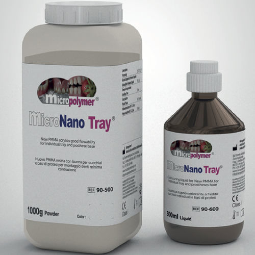 Materiale odontoiatrico per portaimpronte - micro Nano Tray ® - megadental italia - in polvere / liquido / bianco