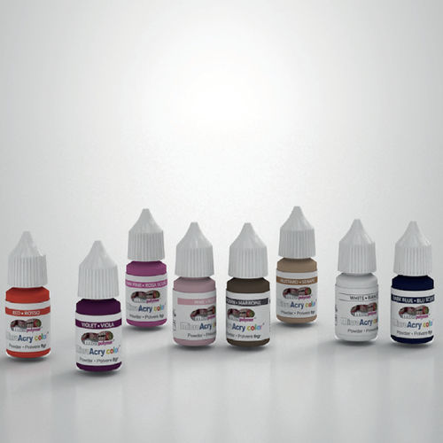 Materiale odontoiatrico per ponti dentali - micro Acry Color ® - megadental italia - per corone dentali / in polvere / bianco