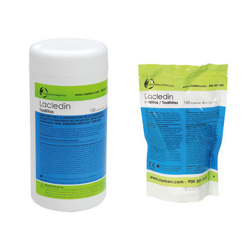 Salvietta disinfettante per pavimenti e altre superfici - Lacledin® - Laboratorios Clarben S.A. - 100 pezzi