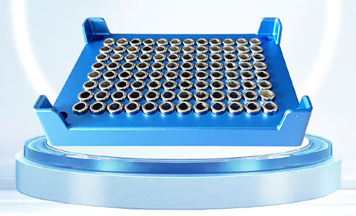 Rack da laboratorio tramite separazione magnetica - M96 - caborn link  intelligence company - per tubi di microcentrifuga