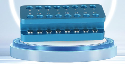 Rack da laboratorio tramite separazione magnetica - DM0216 - caborn link  intelligence company - per tubi di microcentrifuga