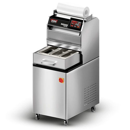 Termosigillatrice per vaschette semiautomatica - MIZAR - TESMIT - con touch screen / con rotelle
