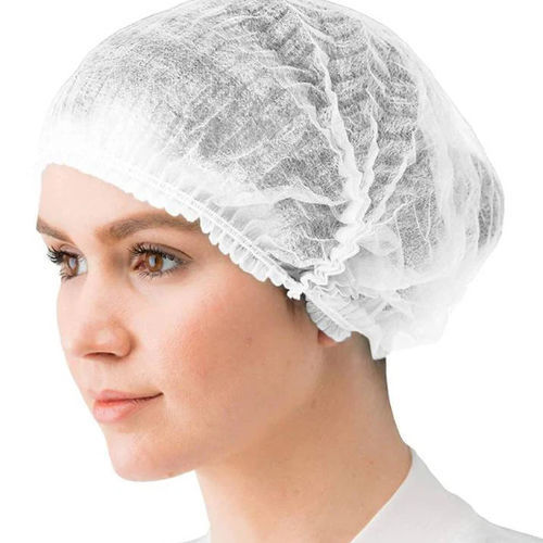 Cuffia chirurgica rotonda - Spunlace - Xiantao S&J Protective Products - in tessuto non tessuto / monouso / traspirante