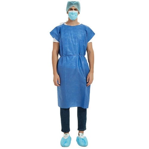 Camice per visitatore unisex - P3061 - Xiantao S&J Protective Products - L / monouso / blu