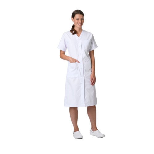 Camice ospedaliero per donna - CAROLINE - Bastié - bianco / blu / verde