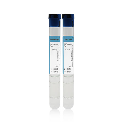 Provetta per prelievi per diagnostica - LT-CPT-8ml - Zhuhai Longtime Biological Technology Co., Ltd. - per plasma ricco in piastrine / cilindrico / di sangue