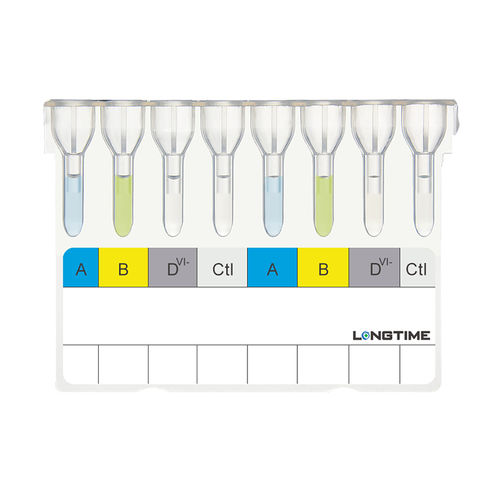 Kit di test per determinazione dei gruppi sanguigni - REF-76504 - Zhuhai Longtime Biological Technology Co., Ltd.