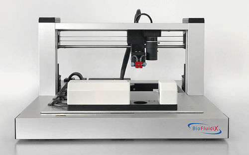 Workstation da laboratorio automatica - BioSpot® Arc - Biofluidix - per manipolazione di liquidi / modulare