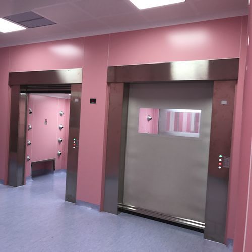 Porta per camera bianca - SUPER CLEAN - Moreschi Chiusure Industriali S.r.l. - di protezione / di isolamento / di servizio
