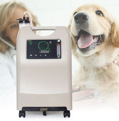 Concentratore di ossigeno veterinario - OLV-10S - Olive - con rotelle / portatile / 1 serbatoio