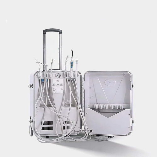 Riunito odontoiatrico compatto - VET-DP15 - Olive - portatile / mobile / con portastrumenti
