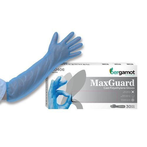 Guanto in polietilene - B0406 - Bergamot - senza lattice / da doccia / senza polvere