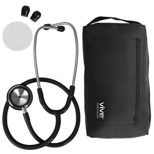 Stetoscopio a padiglione singolo - DMD1017BLK - Vive Health - in acciaio inossidabile