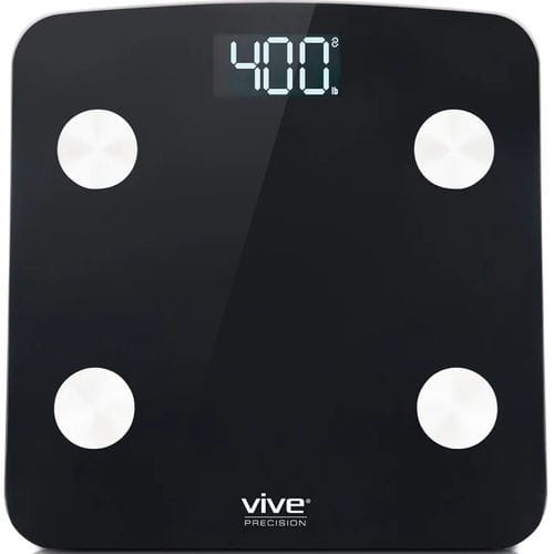 Bilancia pesapersone di precisione - DMD1044BLK - Vive Health - per fitness / con piattaforma / con calcolo dell'IMC