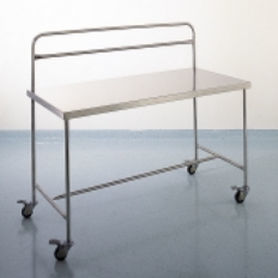 Tavolo da lavoro - CF/4407-S CF 4407 - VINCAL - rettangolare / su rotelle / in acciaio inossidabile