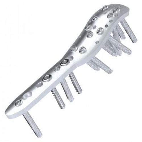 Placca di compressione per omero - 5711-004 series - Ortobio - prossimale / bloccata / in acciaio inossidabile