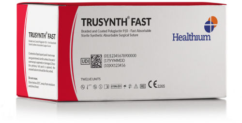 Filo di sutura assorbibile - Trusynth Fast - Healthium Medtech - per chirurgia dei tessuti molli / 8/0 / 2