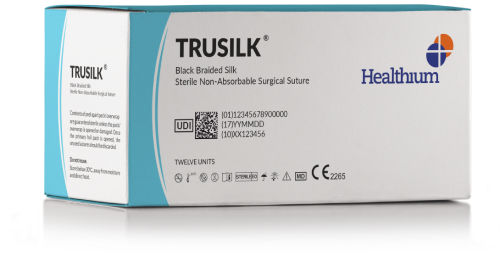 Filo di sutura non assorbibile - Trusilk - Healthium Medtech - per chirurgia generale / per chirurgia ortopedica / per chirurgia cardiovascolare