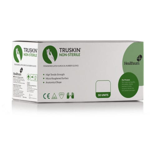 Guanto in lattice - Truskin - Healthium Medtech - medico / da esame / per chirurgia